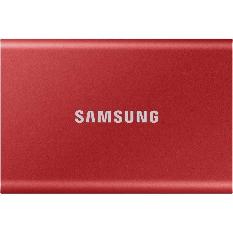 Портативный SSD Samsung T7, 1Tb, Metallic Red (MU-PC1T0R/WW)