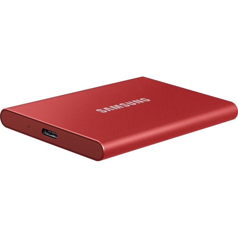 Портативный SSD Samsung T7, 1Tb, Metallic Red (MU-PC1T0R/WW)
