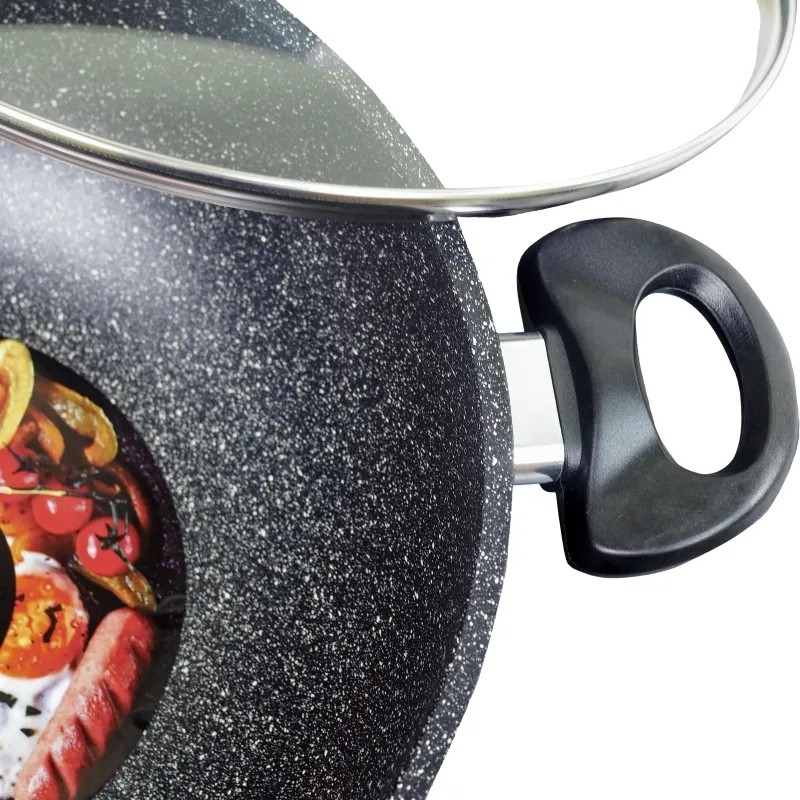 Сотейник WOK 28 см с крышкой Panairo Lordom