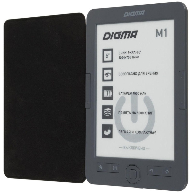 Книга электронная E-book Digma M1 d.gry