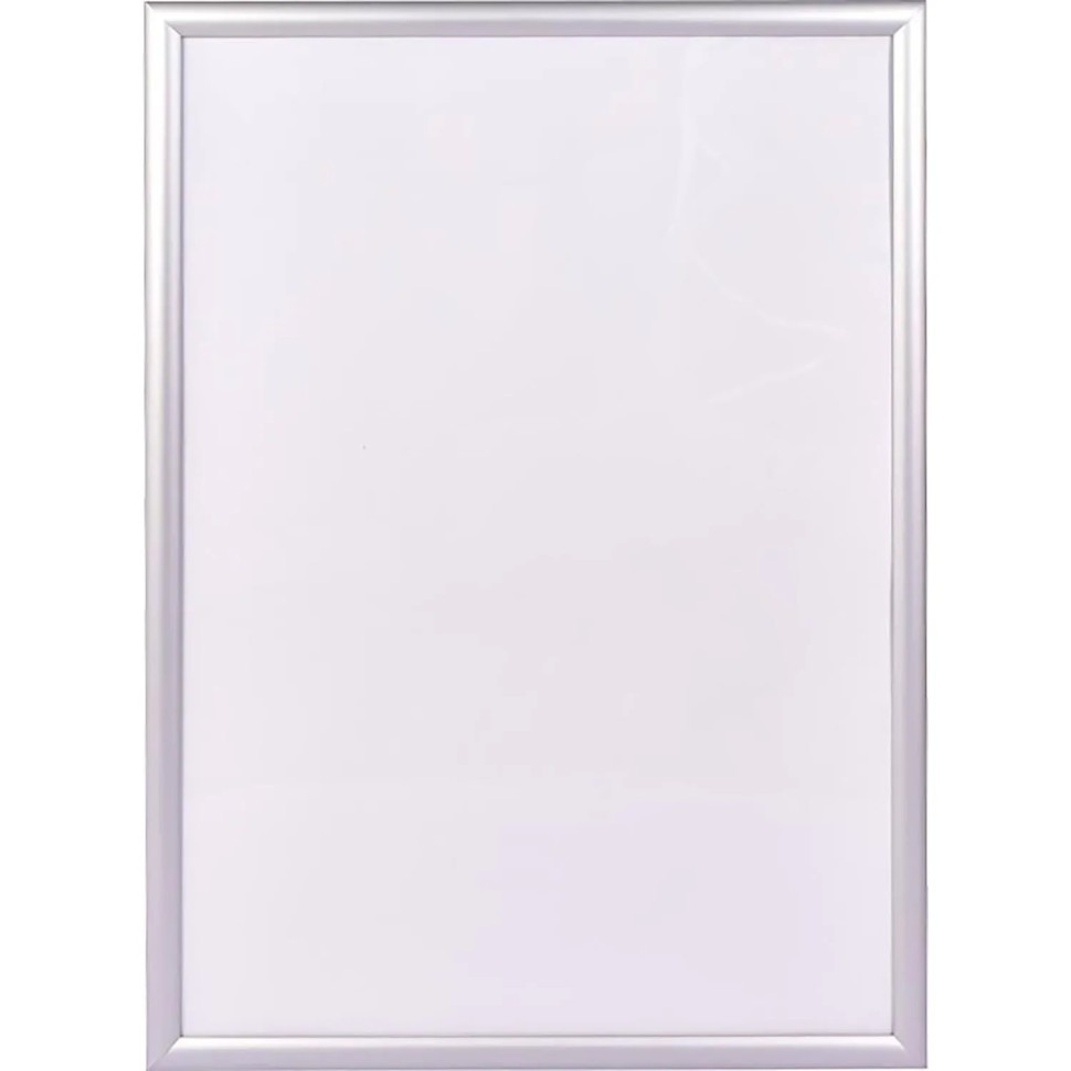 Рамка 210х297, серебристая, алюминевая,  ПЭТ стекло 2019_04_72_345