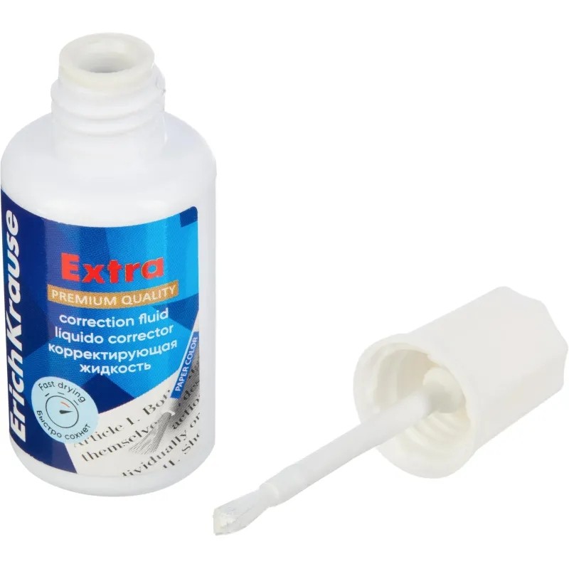Корректирующая жидкость с кисточкой ErichKrause Extra, 20г _5