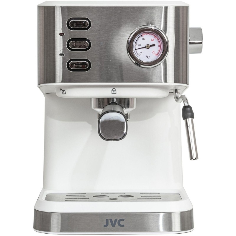 Кофеварка рожковая JVC JK-CF33 white, Мощность 1050 Вт, Давление 20 бар