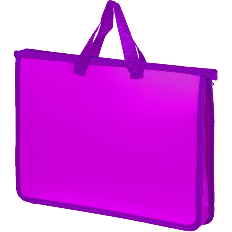 Папка-портфель на молнии с ручками Attache Neon А4+ розовый