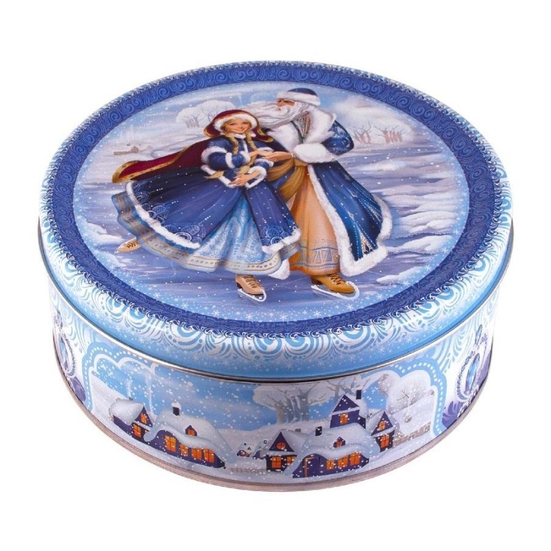 Печенье REGNUM сдобное в сахарной обсыпке коньки, ж/б, 400г МС-1-1