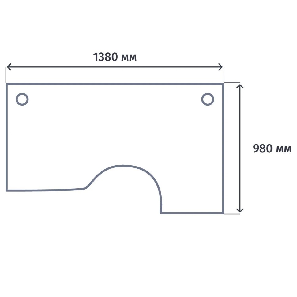Стол ONIX-О левый О на металлокаркасе O.MO-SA-2L аттик дуб/антрацит