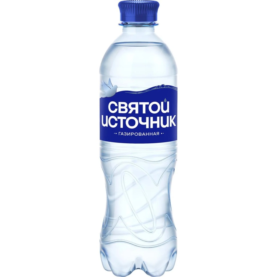 Вода питьевая Святой Источник ПЭТ 0,5л газ