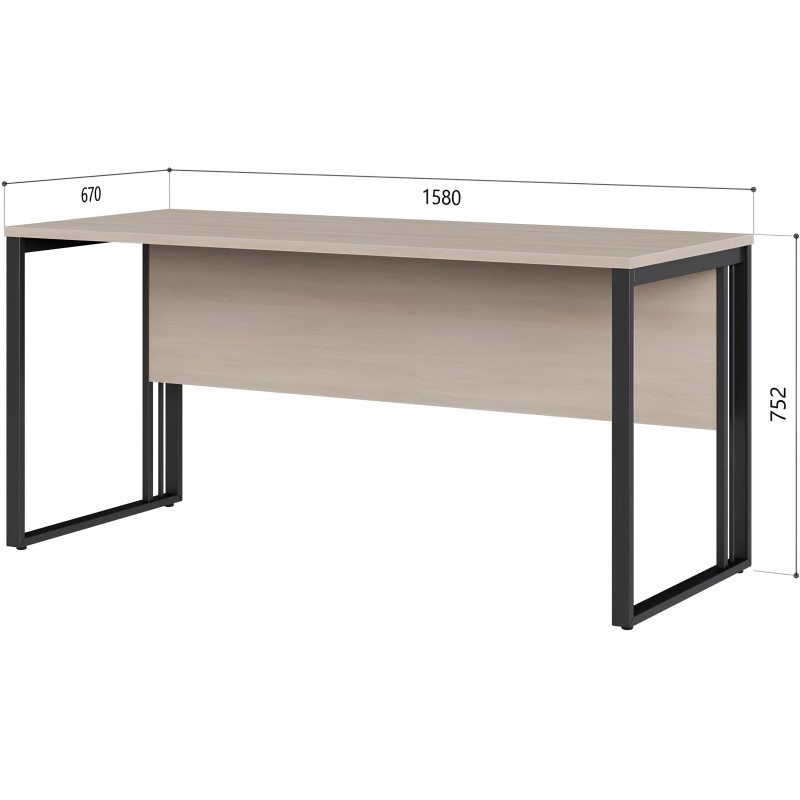 Стол К-Loft 241S003 Ш1580 дуб скандин