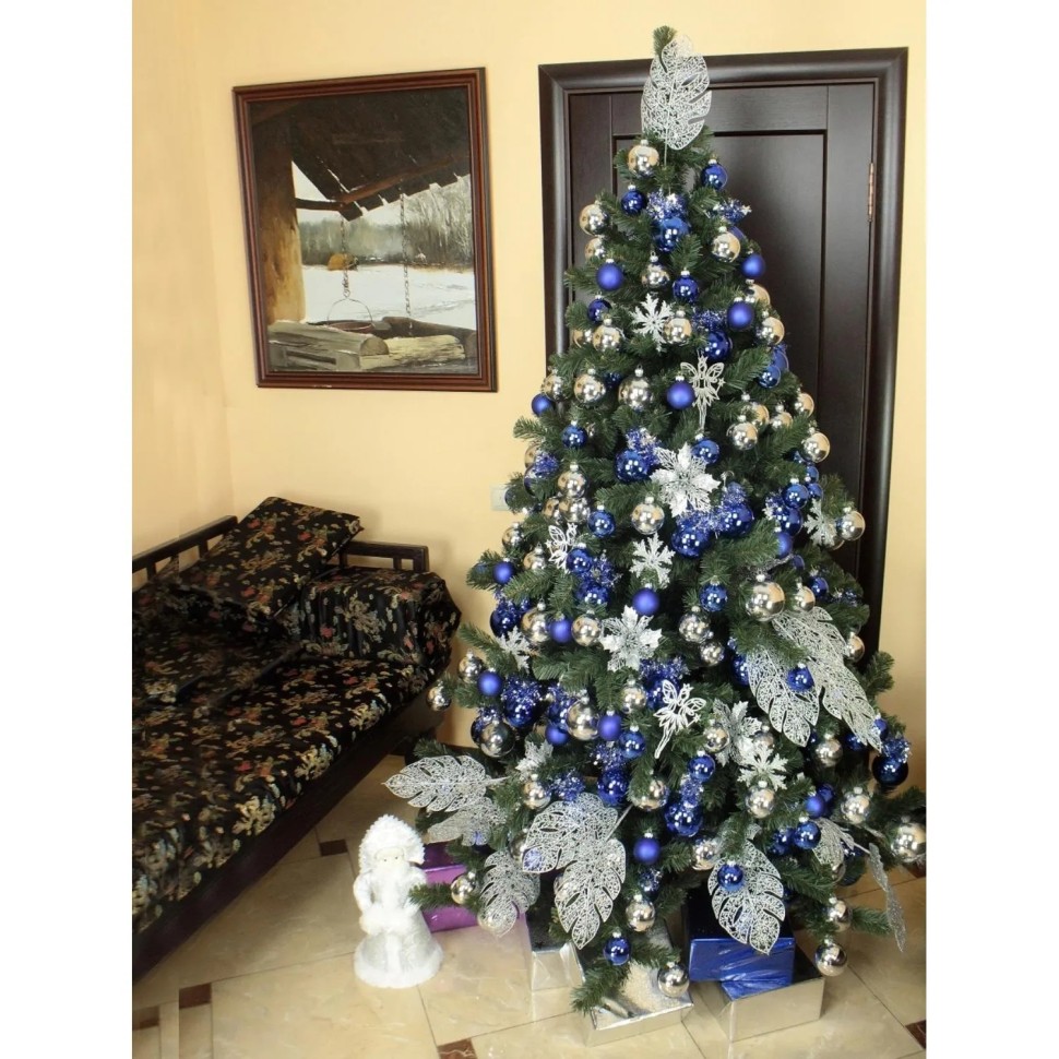 Елка искусственная Сибирская 2,7 м ПВХ, зеленая,0127