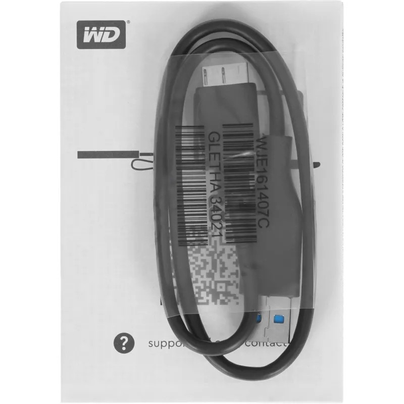 Портативный HDD Western Digital WDBYVG0020BBK-WESN, 2TB, My Passport 2.5