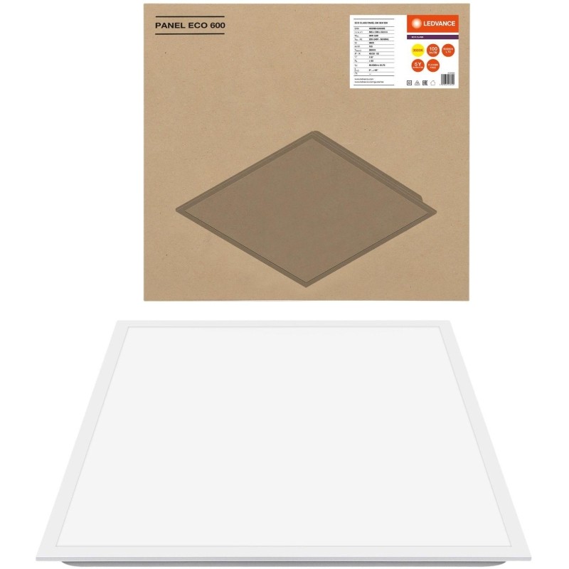 Светильник 36Вт 600х600 3000K 3600лм IP40 унив. LEDVANCE ECO CLASS 595x595