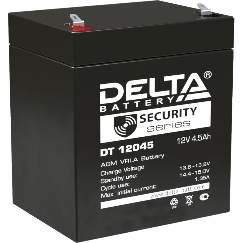 Батарея для ИБП Delta DT 12045 12В/4.5, F1 (90x70x101мм)