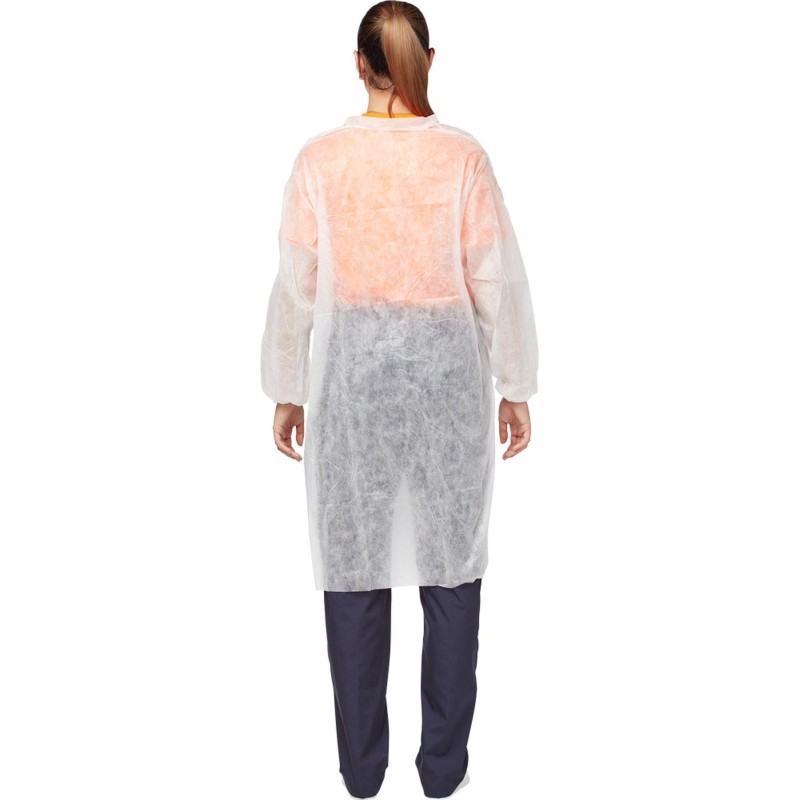 Халат на липучках (30 гр) XL белый (10 шт/упак)