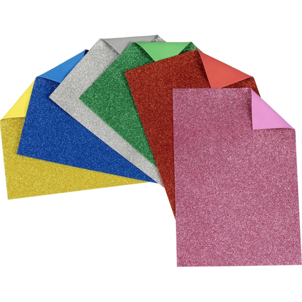 Фоамиран Hobby Time А4 6 листов 6 цветов