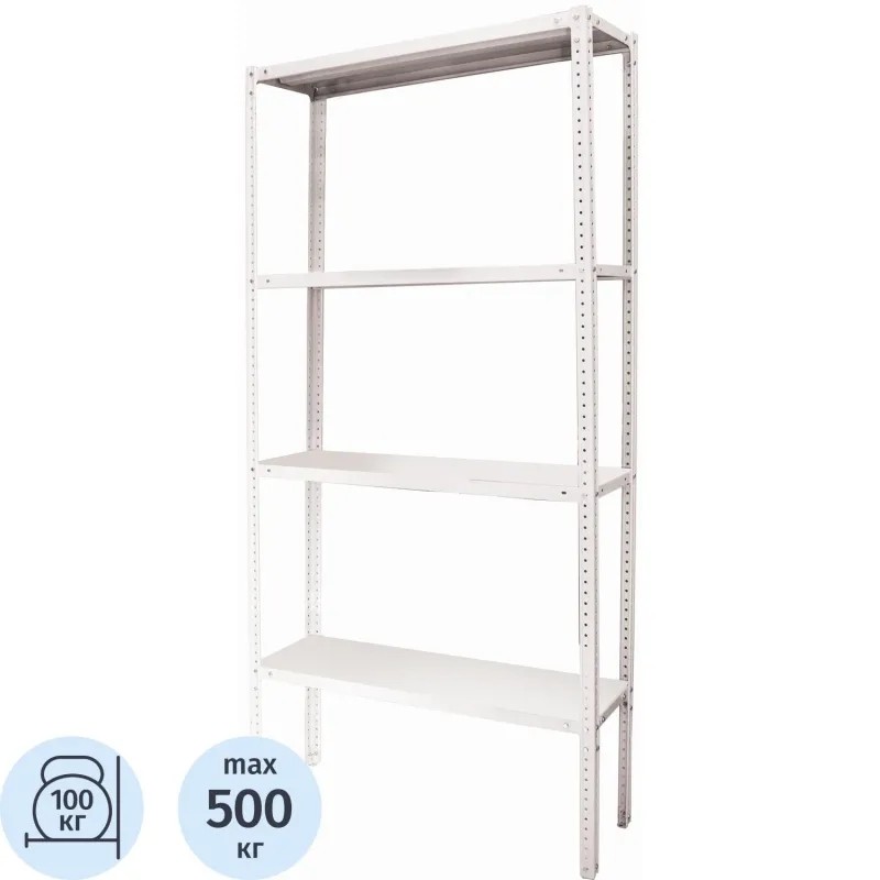 Стеллаж металлический P_МС-15/67 с 4-мя полками 700х600х1500