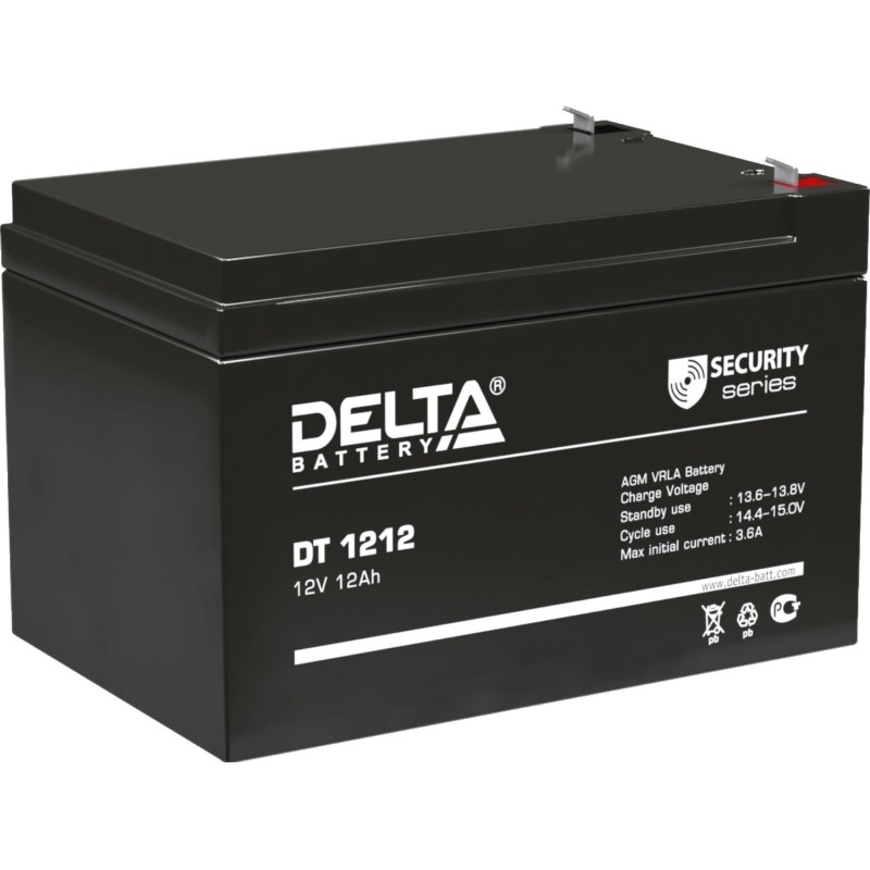 Батарея для ИБП Delta DT 1212 12В/12, F2 (151x98x95мм)