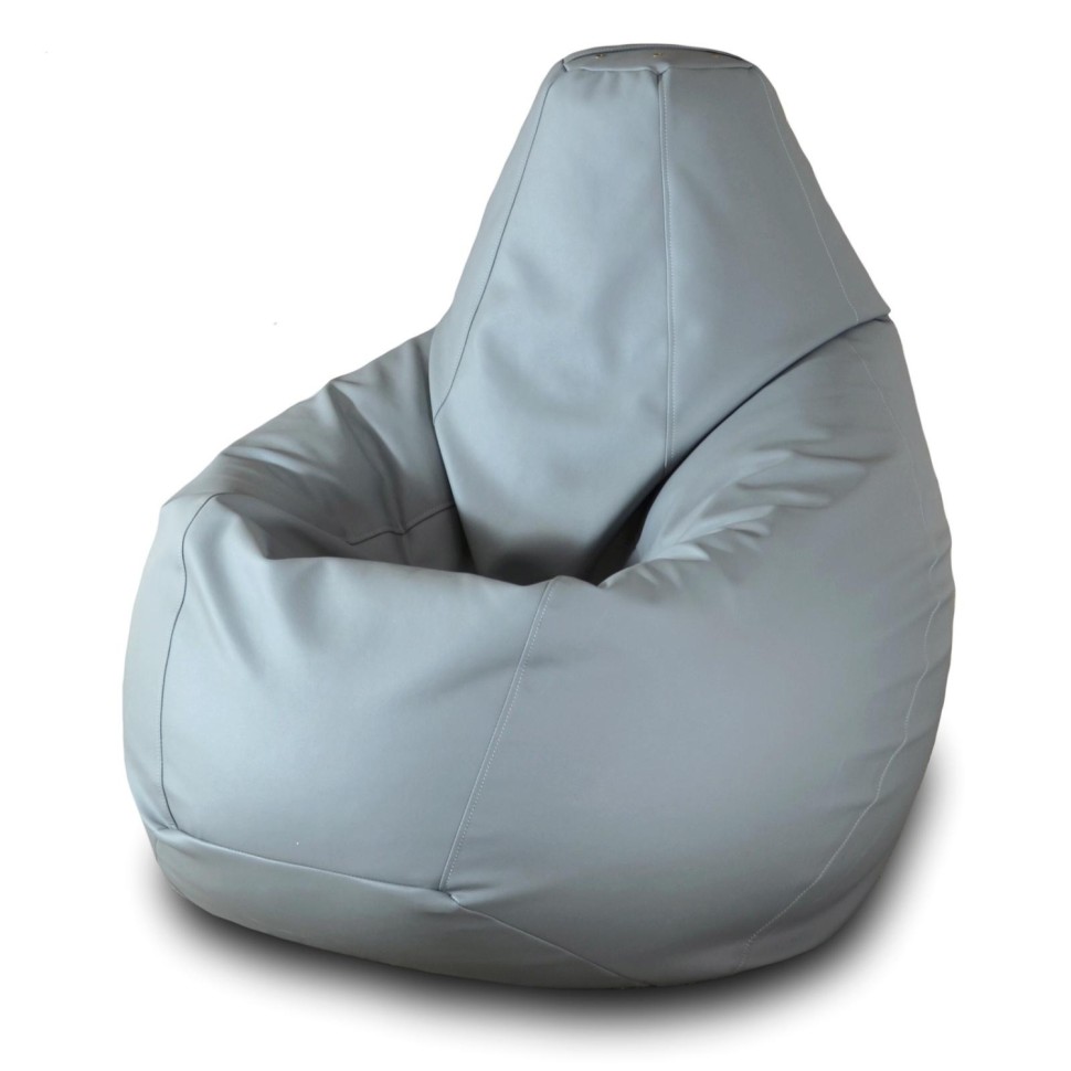 Кресло - мешок ЭТ_Точка роста, к/з серый