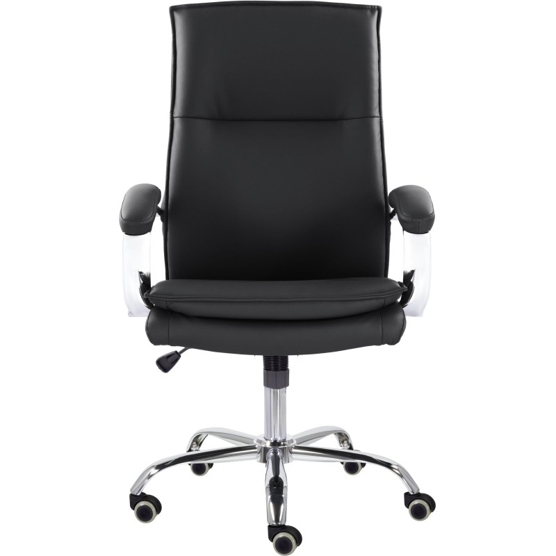 Кресло UP_EChair СН-701 Куба В хром ХДП Ср S-0401 (черный)
