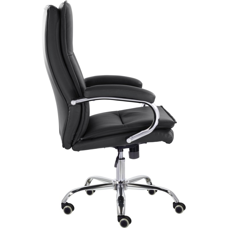 Кресло UP_EChair СН-701 Куба В хром ХДП Ср S-0401 (черный)