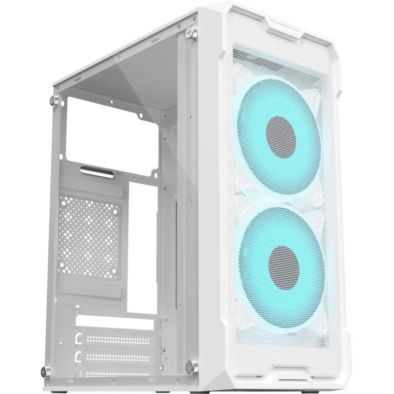 Корпус Оклик белый без БП mATX 1xUSB2.0 1xUSB3.0 audio OCC-MN302F