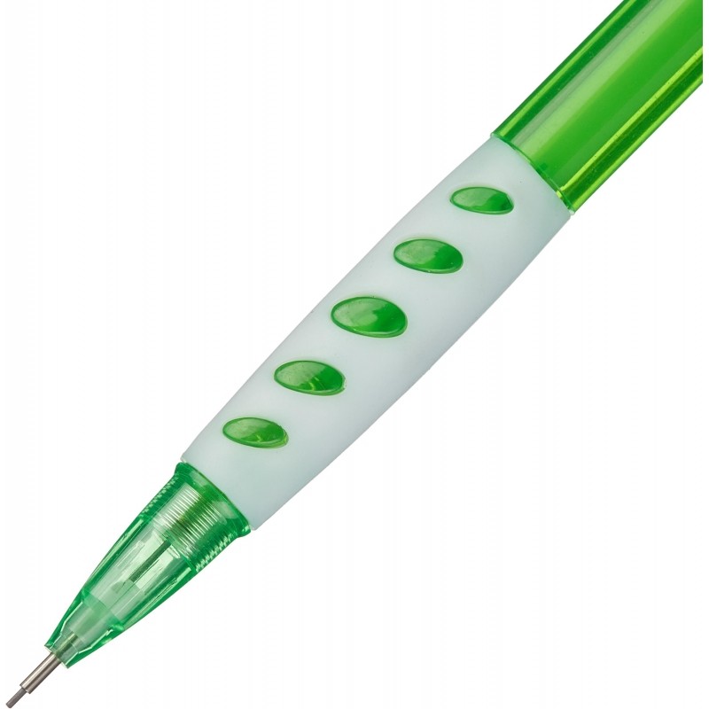 Карандаш механический Attache SuperGrip 0,5мм, зеленый корп., 2шт/уп.