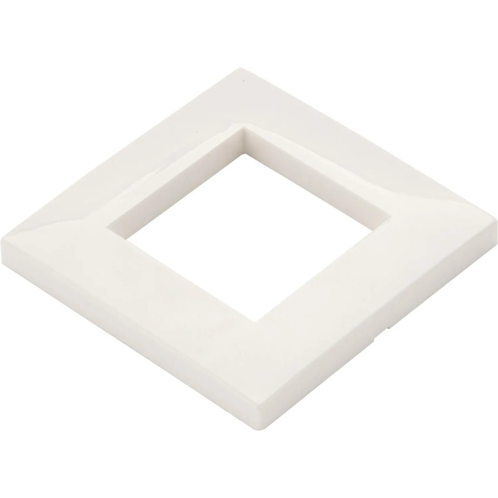 Модуль LANMASTER LAN-FRS45x45/1-WH рамка 1-постовая 45х45, с суппортом, бел