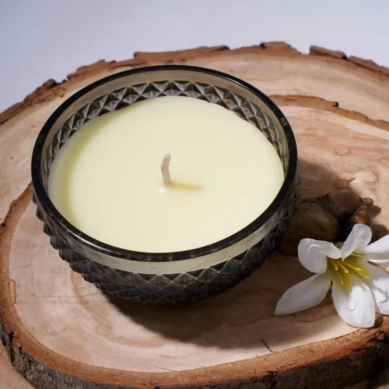 Свеча ароматическая TOBACCO & VANILLA в стекле, Д90 Ш90 В80 , YJC-7