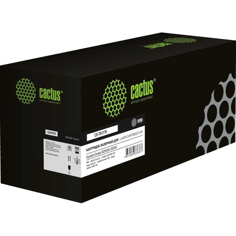 Тонер-картридж Cactus CS-TK1178 TK1178 ASIA чер. для Kyocera Ecosys M2040DN
