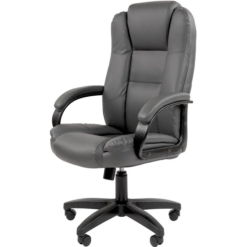 Кресло VT_Chairman 600LT чер.пласт экопремиум серый