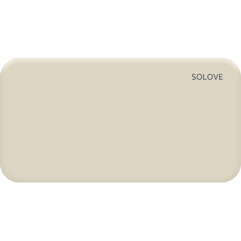 Внешний аккумулятор SOLOVE (Mi) 001M+ 10000mAh, кожаный чехол, бежевый
