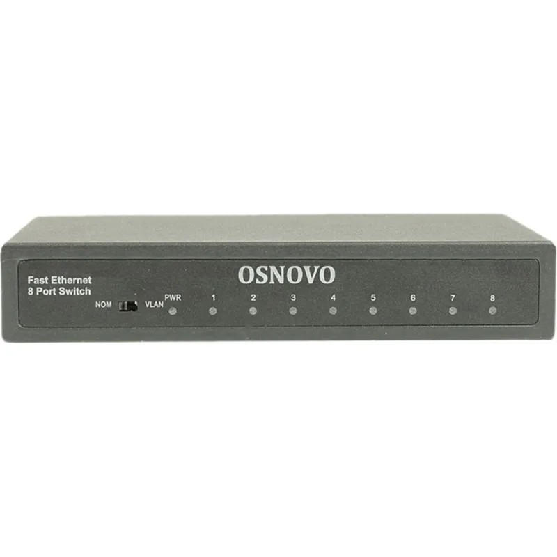 Коммутатор Osnovo SW-10800 2xКомбо(1000BASE-T/SFP) неуправляемый
