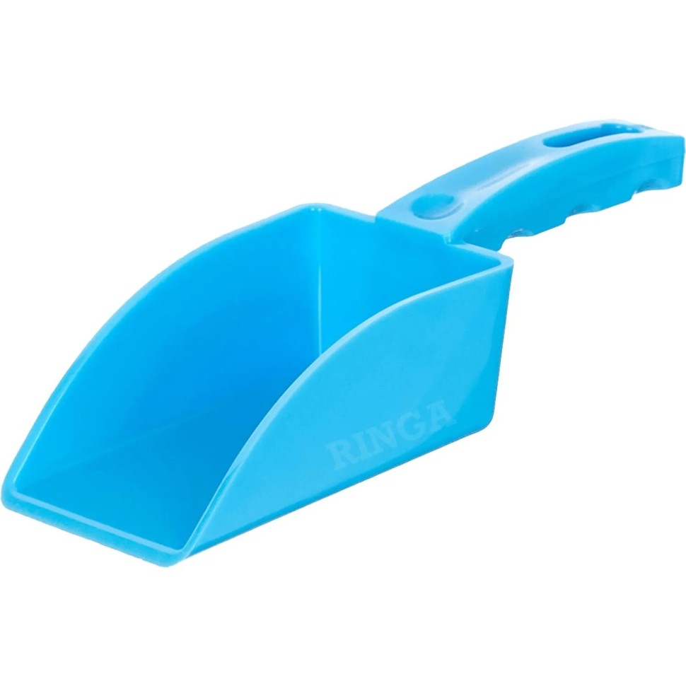 Совок Ringa ручной пластмассовый, бесшовный, 0,2л, 210мм, син._FSS1B