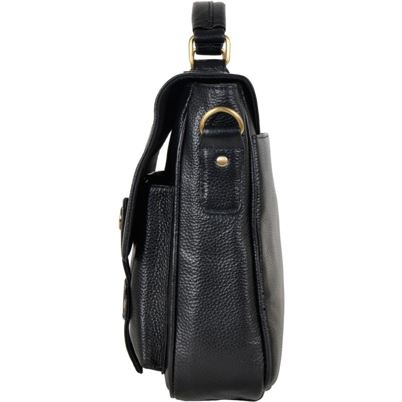 Сумка для документов 5221 Black натур.кожа