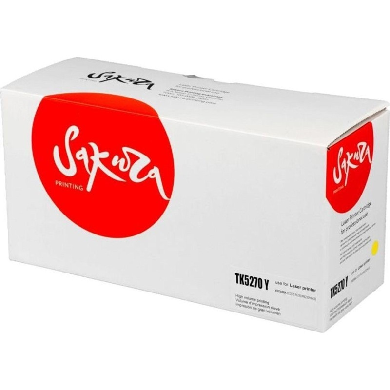 Картридж лазерный SAKURA TK-5270Y жел. для Kyocera Mita ECOSYS M6230cidn
