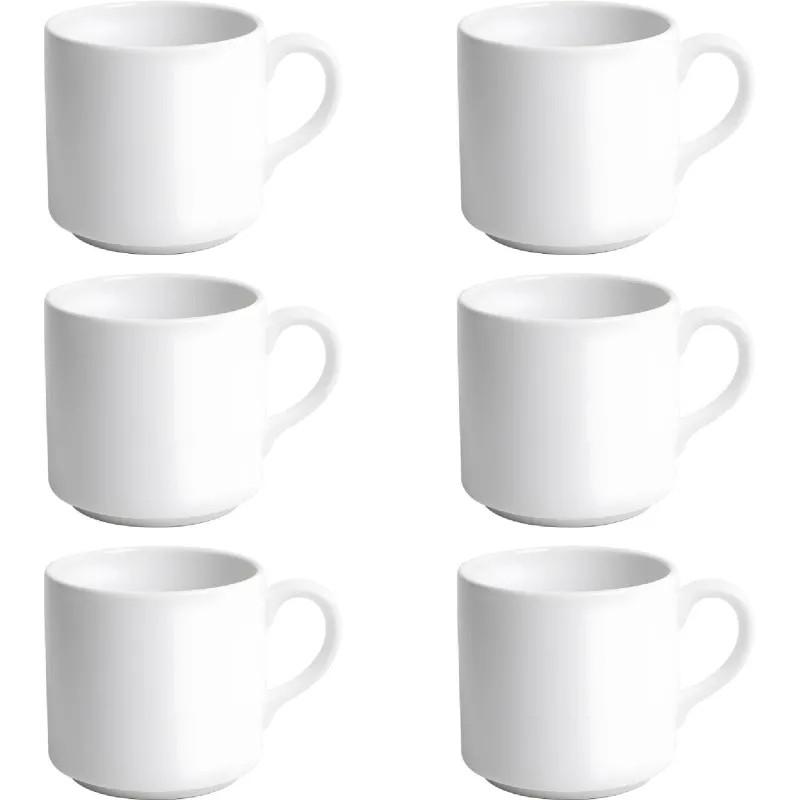 Чашка для кофе/чая STACKABLE 200мл,фарфор,Prime,(12шт./уп)