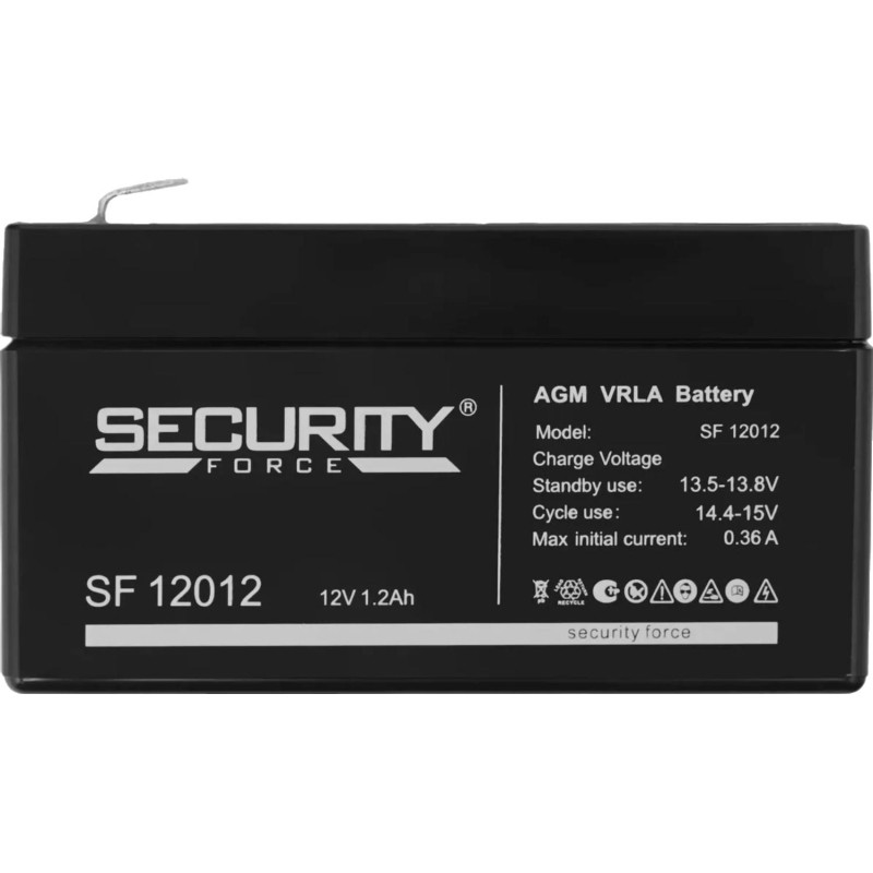 Батарея для ИБП Security Force SF 12012 12В/1.2, F1 (97x43x53мм)