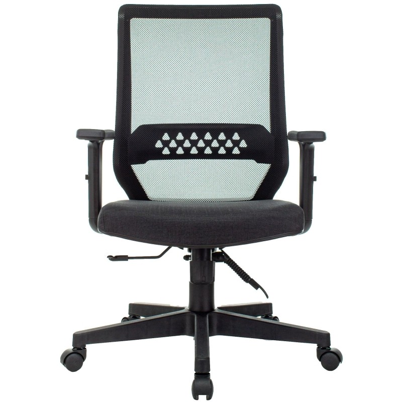 Кресло VB_Echair-663 ТC сетка/ткань черный пластик