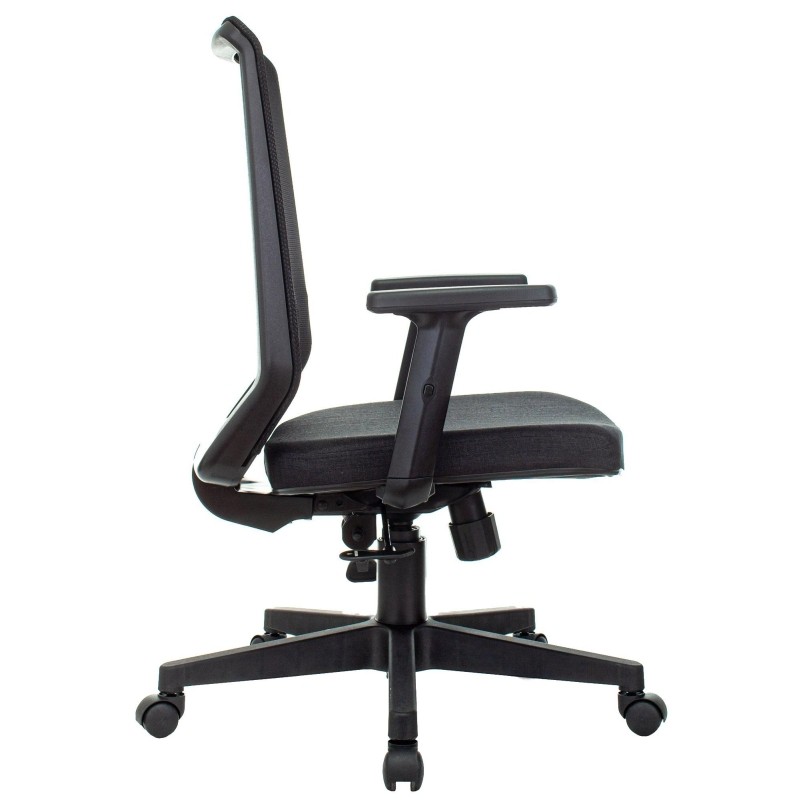 Кресло VB_Echair-663 ТC сетка/ткань черный пластик