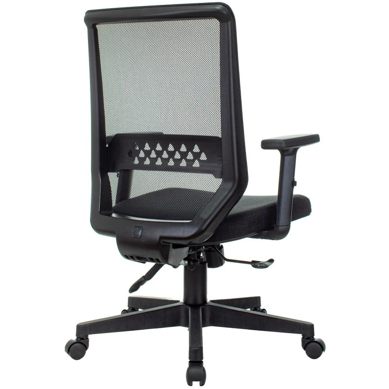 Кресло VB_Echair-663 ТC сетка/ткань черный пластик