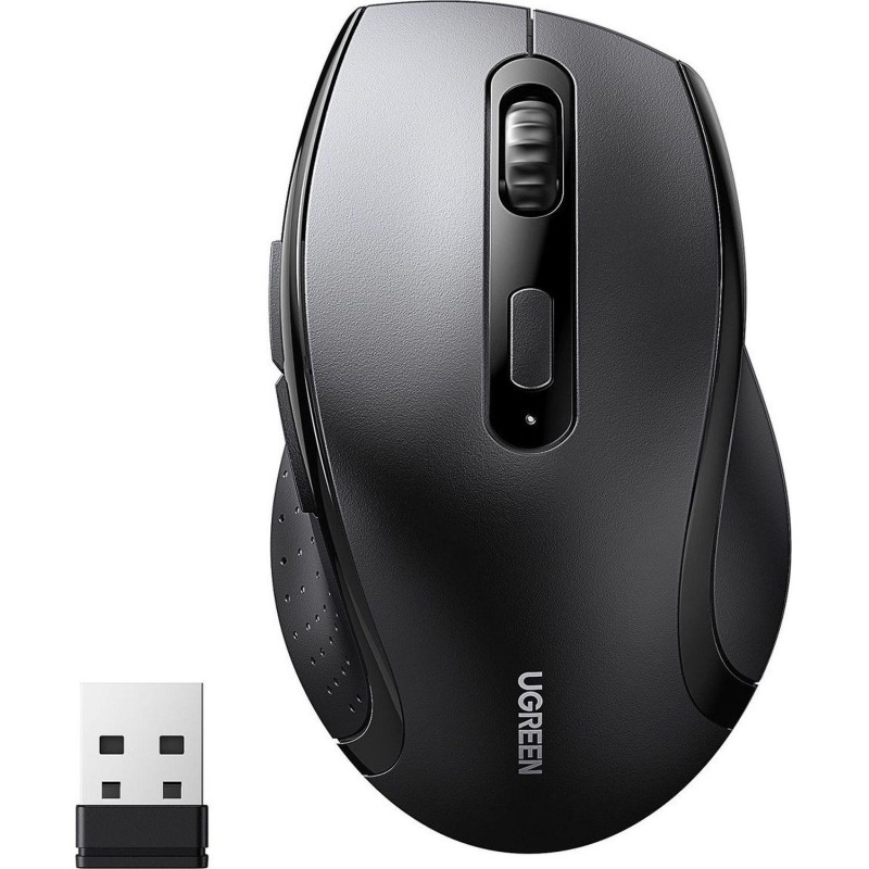 Мышь компьютерная Ugreen M511 (45012) Ergonomic беспров. 2.4 GHz черн
