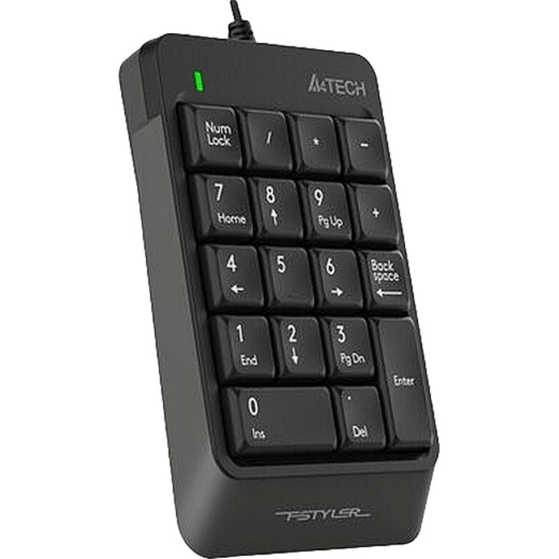 Клавиатура (Числовой блок) A4Tech Fstyler FK13 серый USB slim для ноутбука