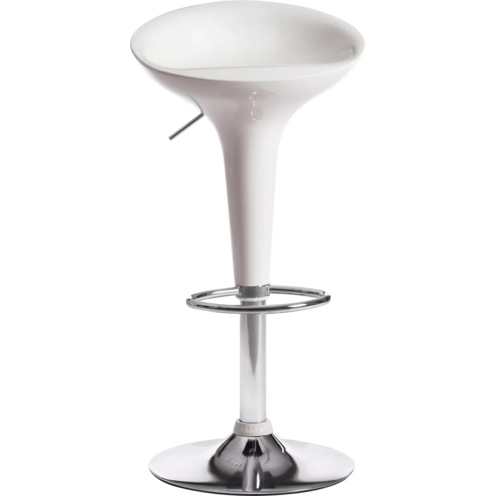 Стул барный NAIL (mod. KY801), металл/пластик, белый/хром, 2шт/уп