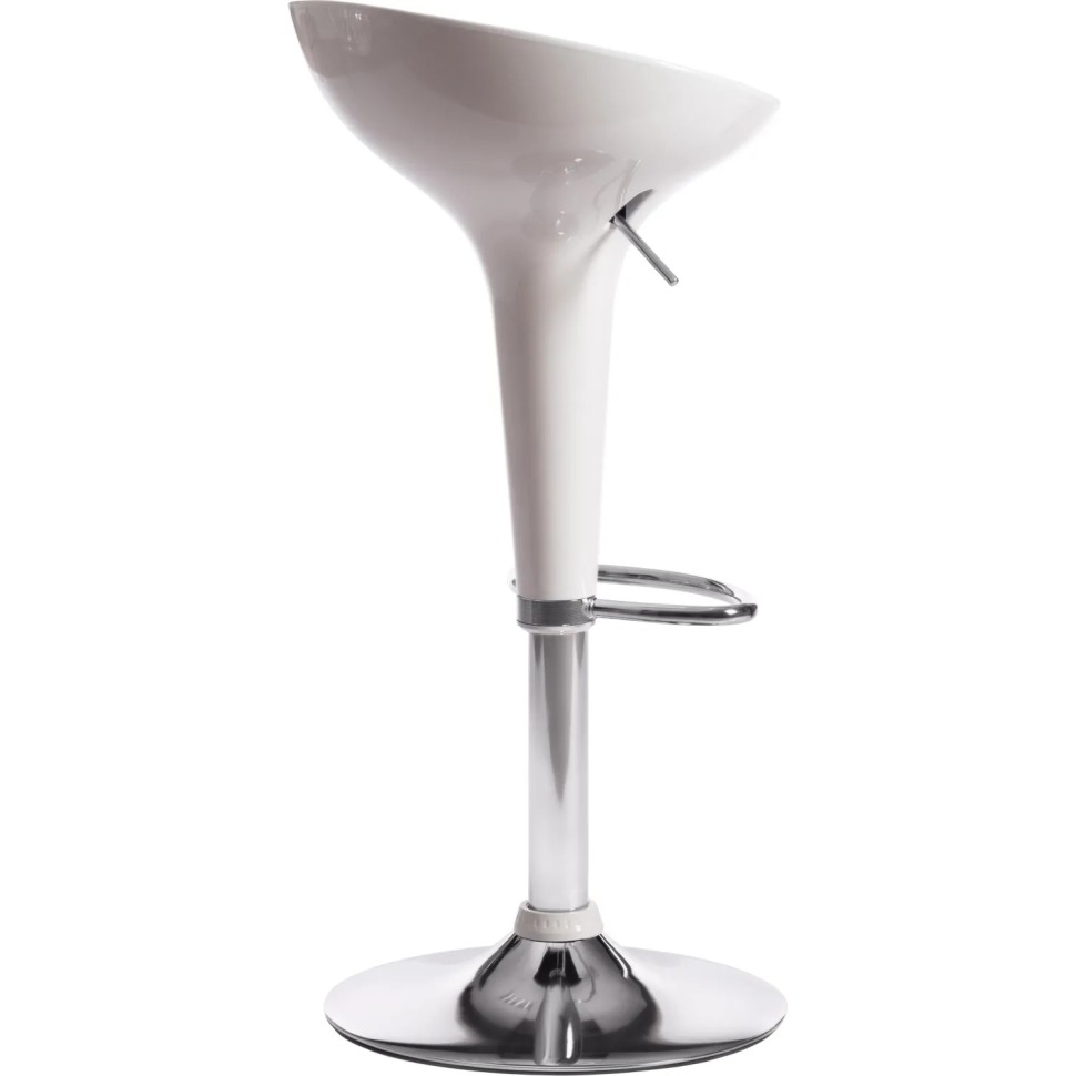 Стул барный NAIL (mod. KY801), металл/пластик, белый/хром, 2шт/уп