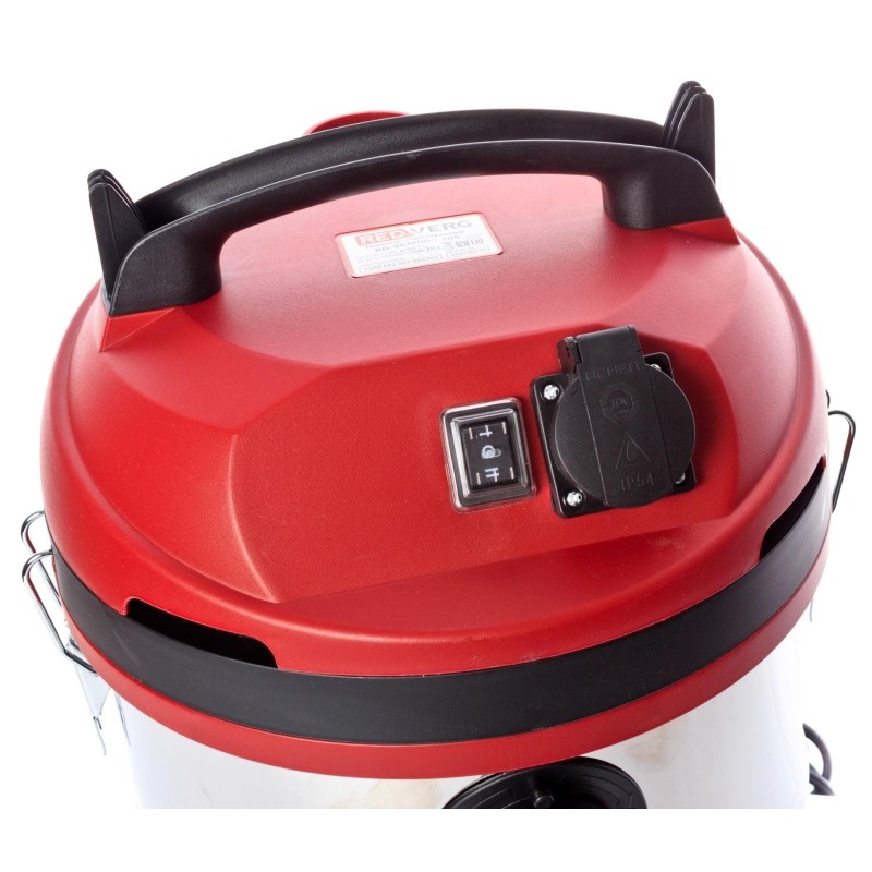 Пылесос строительный REDVERG 1200Вт, 20л, нерж.сталь (RD-VC1200S-20S)
