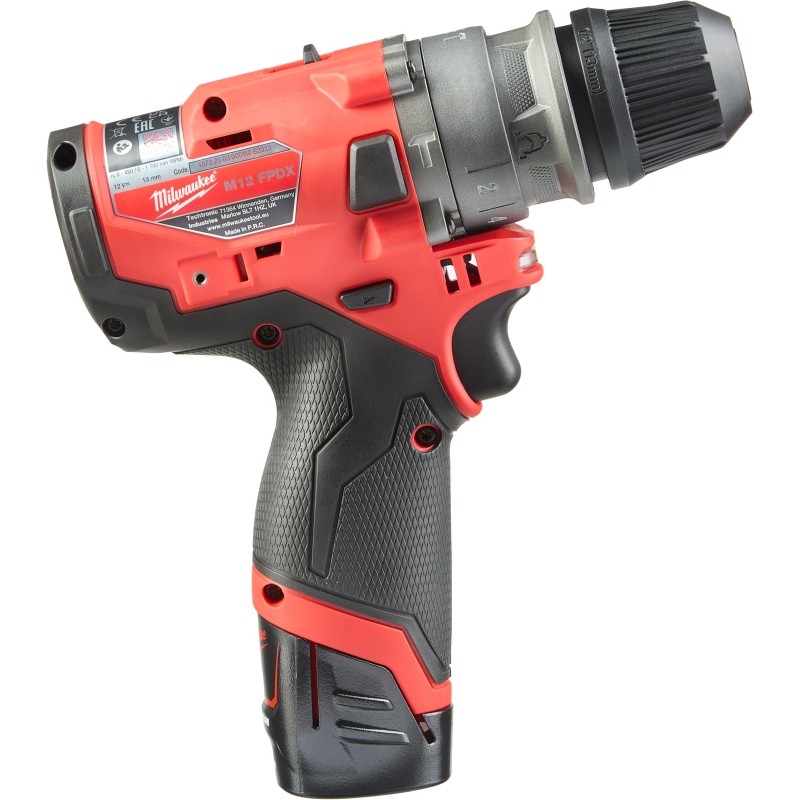 Дрель-шуруповерт со смен. насадками акк.M12 FPDXKIT-202X FUEL (Li-Ion2Ач)
