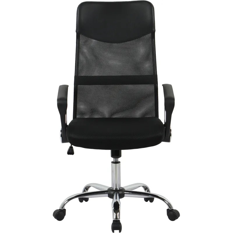 Кресло BN_Hg_EChair-588 TTW сетка/ткань/кожзам черный хром Кресло BN_Hg_EChair-588 TTW сетка/ткань/кожзам черный хром