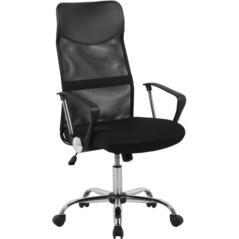 Кресло BN_Hg_EChair-588 TTW сетка/ткань/кожзам черный хром Кресло BN_Hg_EChair-588 TTW сетка/ткань/кожзам черный хром