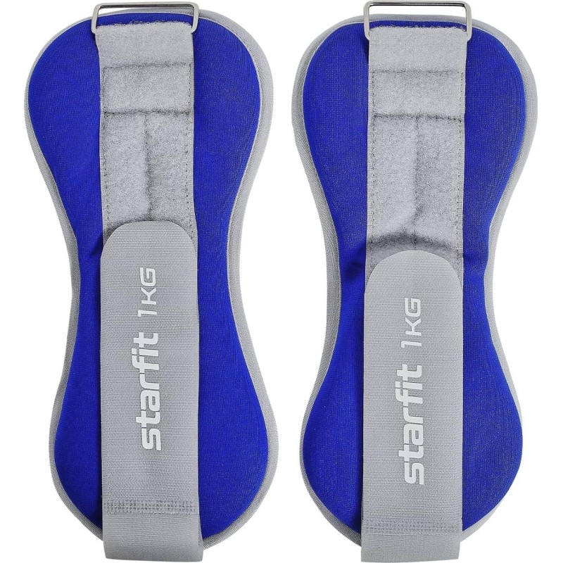 Утяжелитель универс STARFIT WT-502 1 кг, синий/серый., 2шт/уп,ЦБ-00002501
