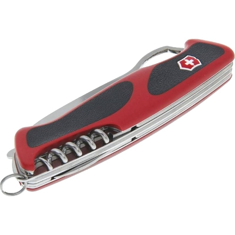 Нож Victorinox RangerGrip 79, 130 мм, 12 функций, красный с черн, 0.9563.MC