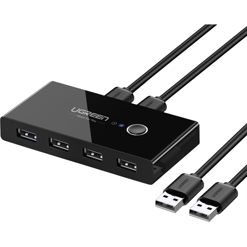 Разветвитель USB Ugreen с переключателем 4 х USB 2.0 (30767)